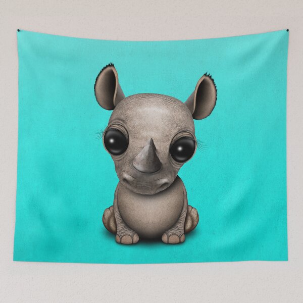 Item preview, Cute Chubby Baby Rhino designed and sold by JeffBartels.