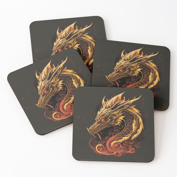 Item preview, Golden Fire Dragon  designed and sold by MotivStyle.