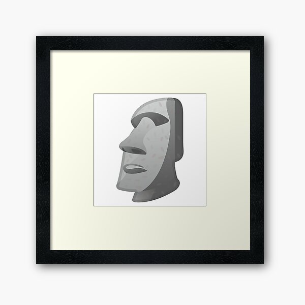 Easter Island Emoji Wall Art for Sale