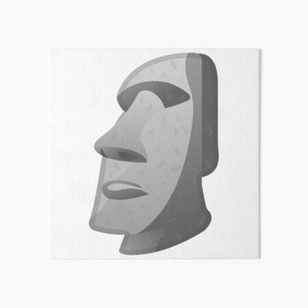 Moai BFFR Sticker | Art Board Print