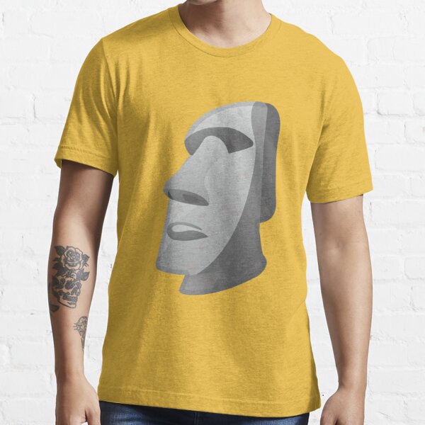 Moai Rock Meme Essential T-Shirt for Sale by azerbera