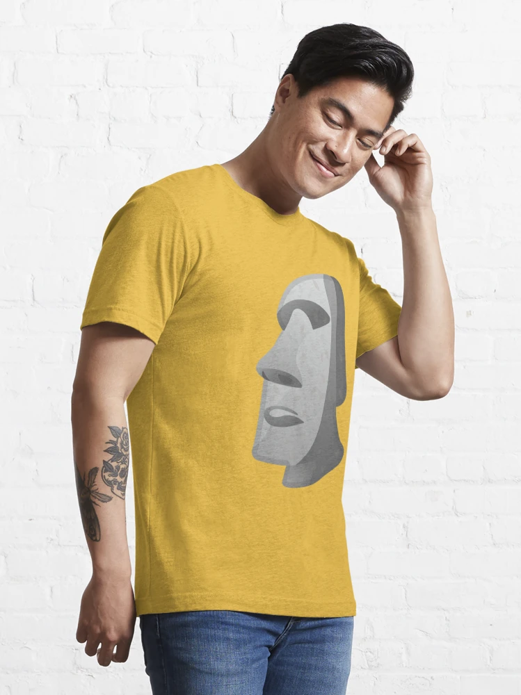 Moai Rock Meme Essential T-Shirt for Sale by azerbera