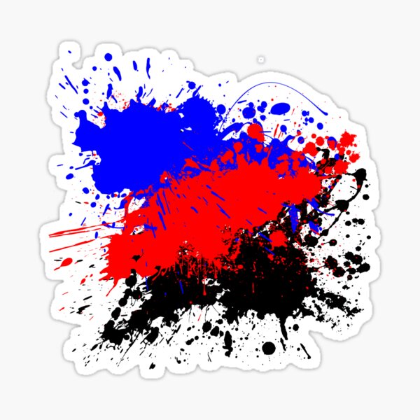 Paint Splatter (Polyamorous) Glossy Sticker