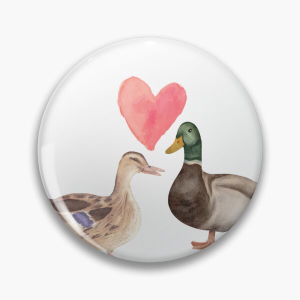 Item preview, Cute ducks in love birds designed and sold by TheWaterBirds.
