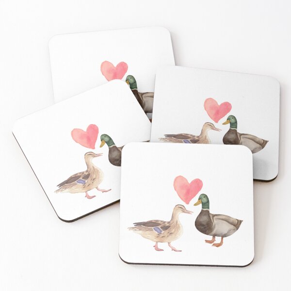 Item preview, Cute ducks in love birds designed and sold by TheWaterBirds.