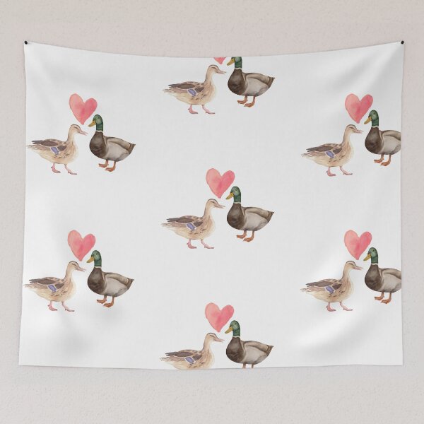 Item preview, Cute ducks in love birds designed and sold by TheWaterBirds.