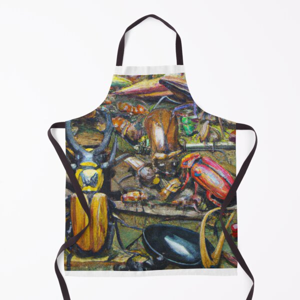 Item preview, Many insects many bugs oil painting designed and sold by Color-Me-Blue.