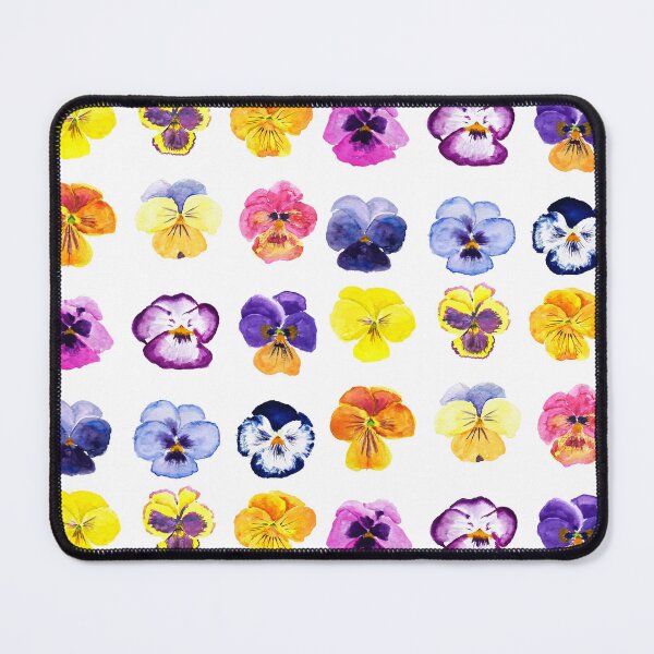 Item preview, hand painted Colorful pansies collection watercolor painting  designed and sold by ColorandColor.
