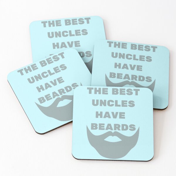 Item preview, The Best Uncles Have Beards Grey designed and sold by Indra Agrawal.