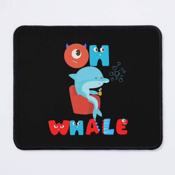 Artikelvorschau, Oh Lovely Whale Lustiges Sprichwort-Wortspiel von Oh Well- Ich liebe Wale entworfen und verkauft von LILY ROSE.