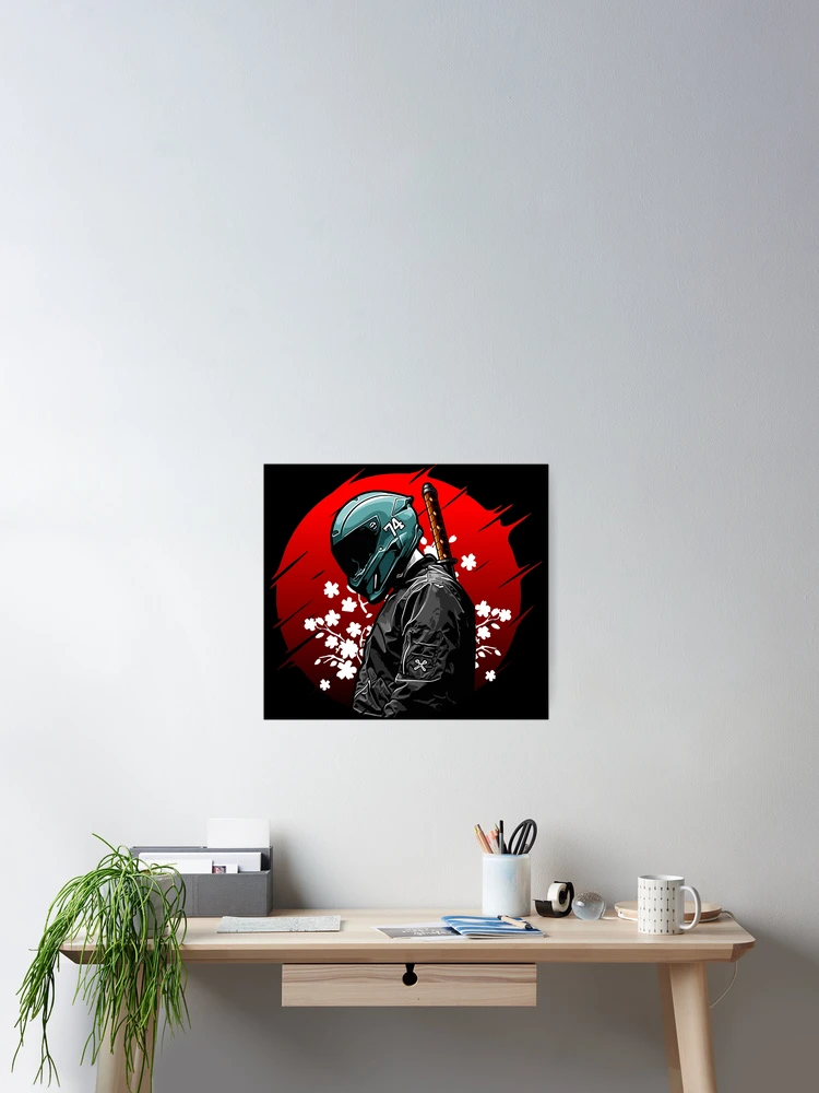 Aperçu 2 sur 3. Poster avec l'œuvre Sakura créée et vendue par Racing-Style.