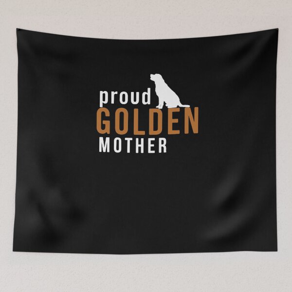 Item preview, proud golden mother- dogs - animals - dog mom - golden retriever designed and sold by mu-art.