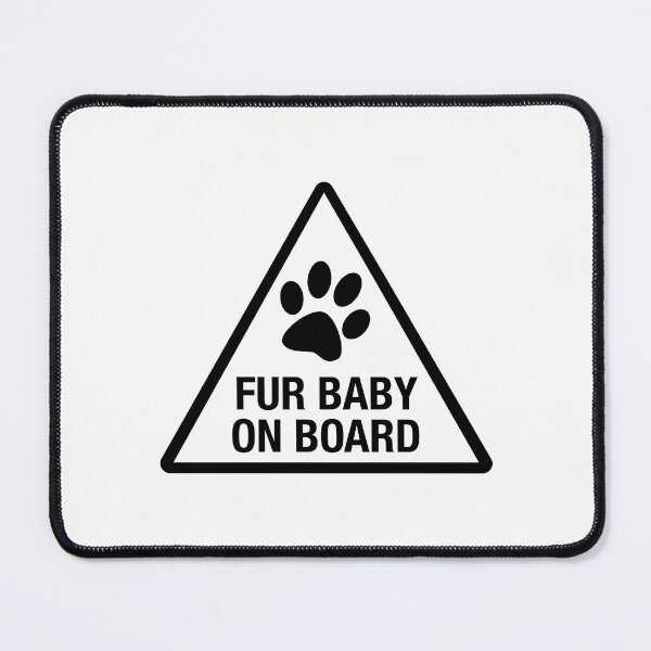 Item preview, Fur Baby On Board - Pet Sign - White designed and sold by LongTunnel.