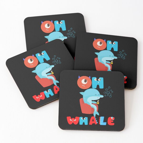 Artikelvorschau, Oh Lovely Whale Lustiges Sprichwort-Wortspiel von Oh Well- Ich liebe Wale entworfen und verkauft von LILY ROSE.