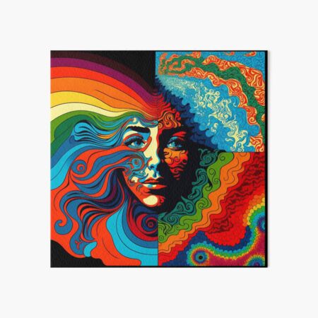 Item preview, Psychodelic portrait of a woman designed and sold by kansaikate.