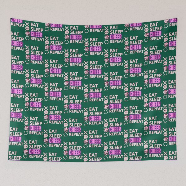 Item preview, Eat Sleep Cheer Repeat       designed and sold by WaryaTshi2012.