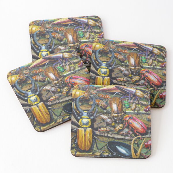 Item preview, Many insects many bugs oil painting designed and sold by Color-Me-Blue.