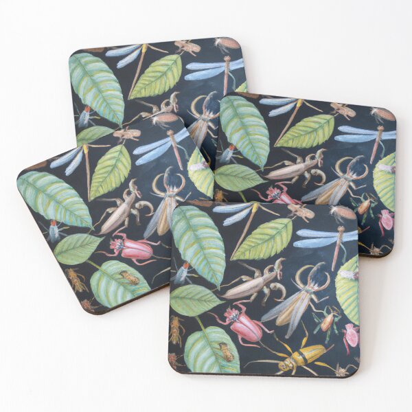 Item preview, Many insects many bugs oil painting designed and sold by Color-Me-Blue.
