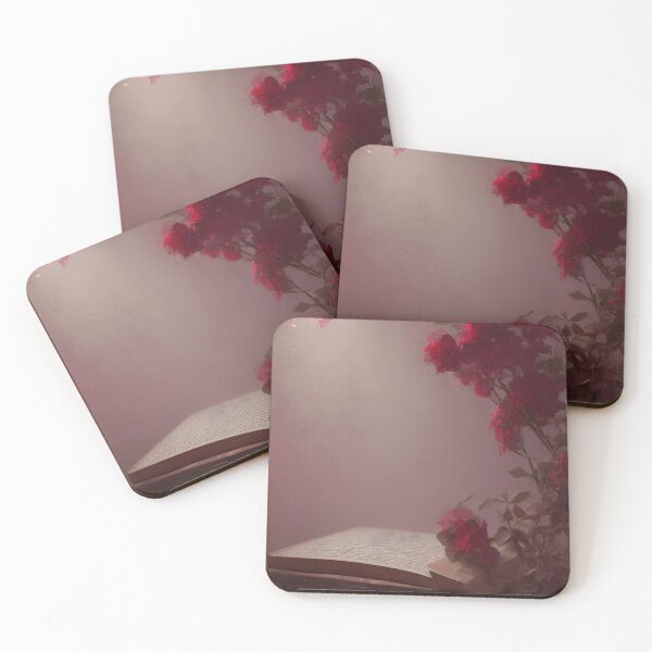 Item preview, Red Flowers and a Book designed and sold by Nicolas-T.