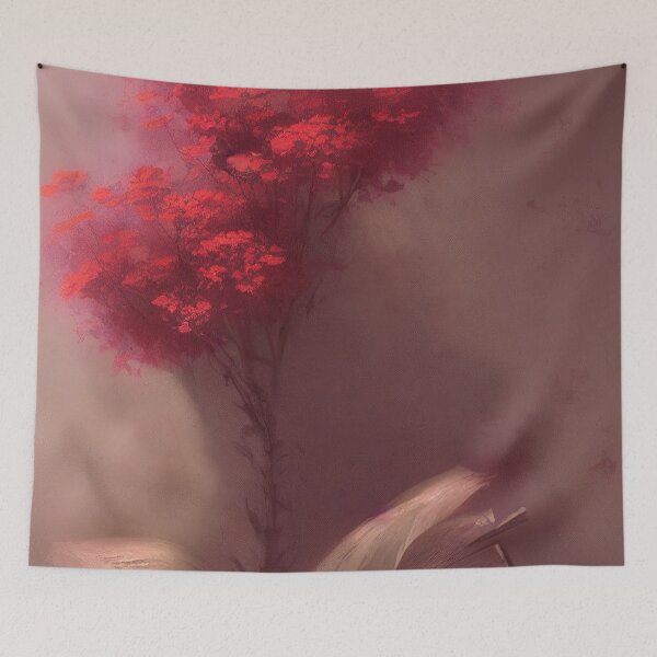 Item preview, Red flowers growing out of an old book designed and sold by Nicolas-T.
