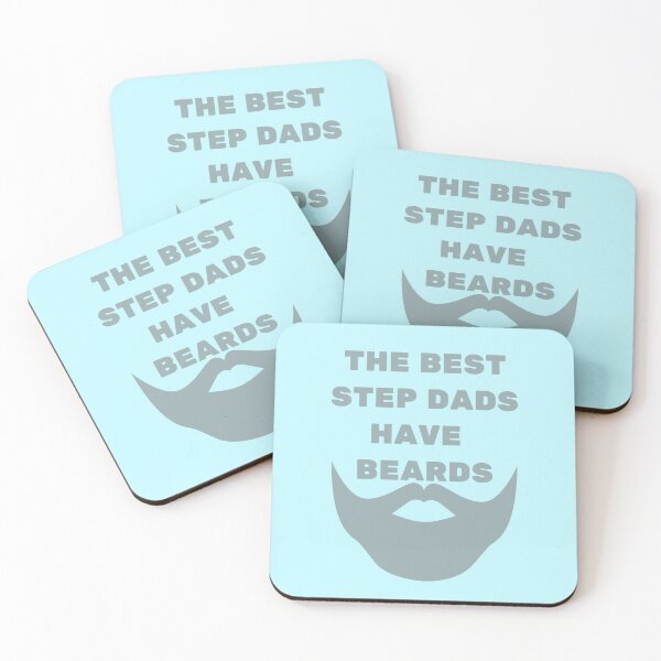 Item preview, The Best Step Dads Have Beards Grey designed and sold by Indra Agrawal.