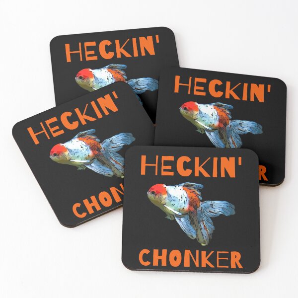 Item preview, Heckin' Chonker Funny Fat Oranda Goldfish designed and sold by Zurickdesigns.
