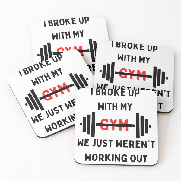 Item preview, I Broke Up With My Gym We Just Weren't Working Out Stickers designed and sold by BestArtDZ.