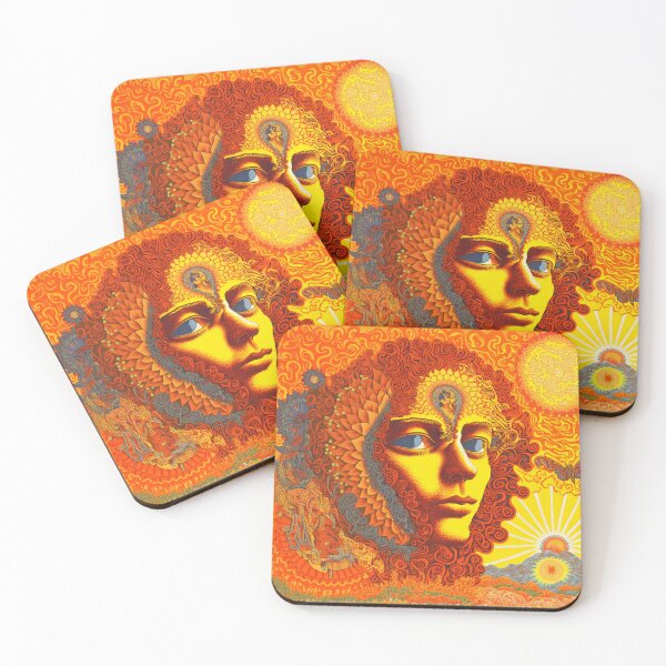 Item preview, Psychodelic portrait orange face designed and sold by kansaikate.