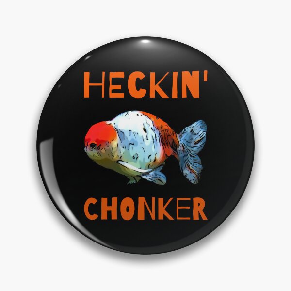 Item preview, Heckin' Chonker Funny Fat Ranchu Goldfish designed and sold by Zurickdesigns.