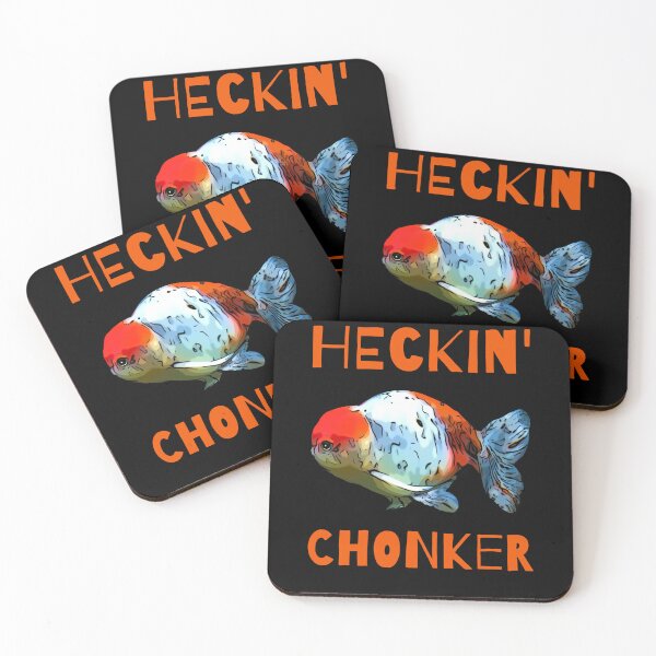 Item preview, Heckin' Chonker Funny Fat Ranchu Goldfish designed and sold by Zurickdesigns.