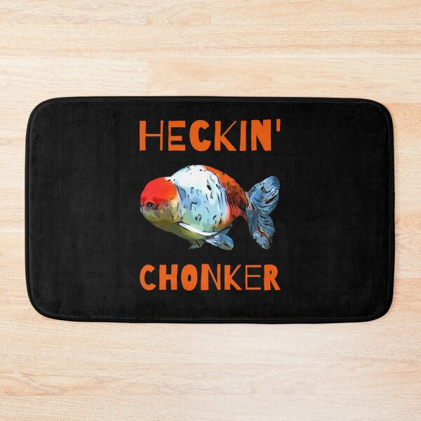 Item preview, Heckin' Chonker Funny Fat Ranchu Goldfish designed and sold by Zurickdesigns.