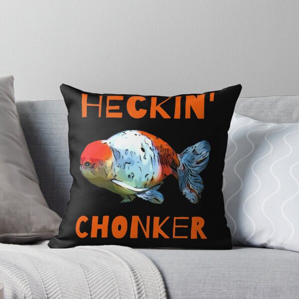 Item preview, Heckin' Chonker Funny Fat Ranchu Goldfish designed and sold by Zurickdesigns.