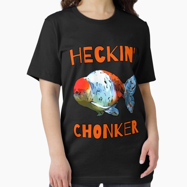 Vista previa del artículo con la obra «Pez dorado ranchero gordo y divertido, Heckin' Chonker», diseñado y vendido por Zurickdesigns.