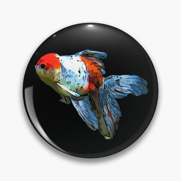 Item preview, Funny Fat Oranda Goldfish designed and sold by Zurickdesigns.