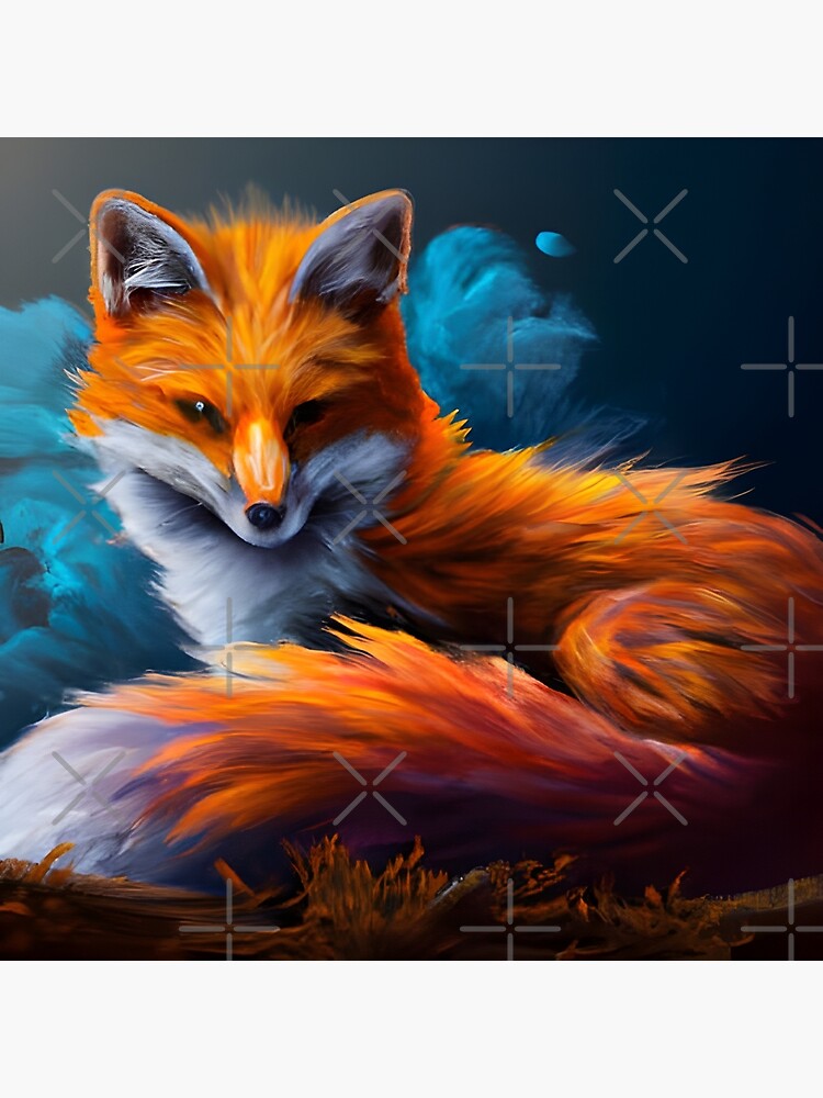 Acrylic Colourful Fox Diamond Painting Desktop Decorations for