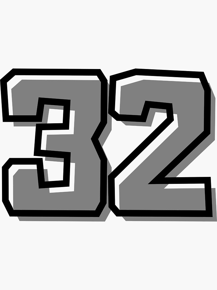 Number 32 | Sticker