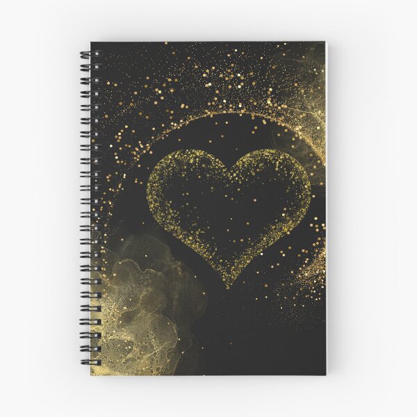 Item preview, heart-black gold designed and sold by GorLorLar.