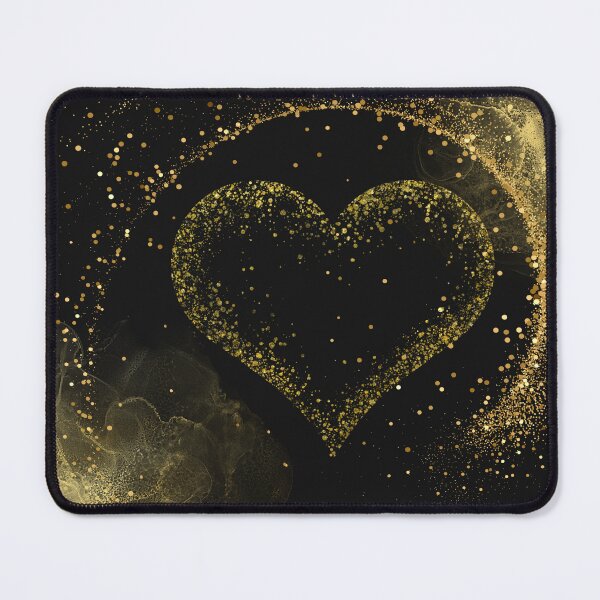Item preview, heart-black gold designed and sold by GorLorLar.