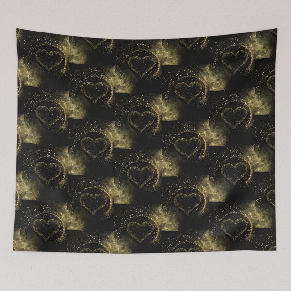 Item preview, heart-black gold designed and sold by GorLorLar.