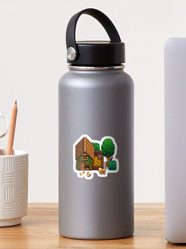 Aperçu 1 sur 3. Sticker avec l'œuvre Stardew Valley - Poulet Coop créée et vendue par ParchedChair.