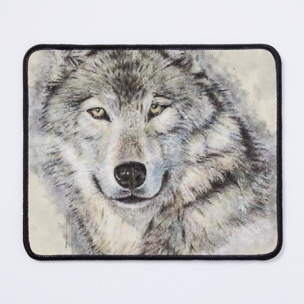 Item preview, Leader of the pack: Watercolor Wolf Head- Watercolour Colorful Wolves animal designed and sold by MAEffects.