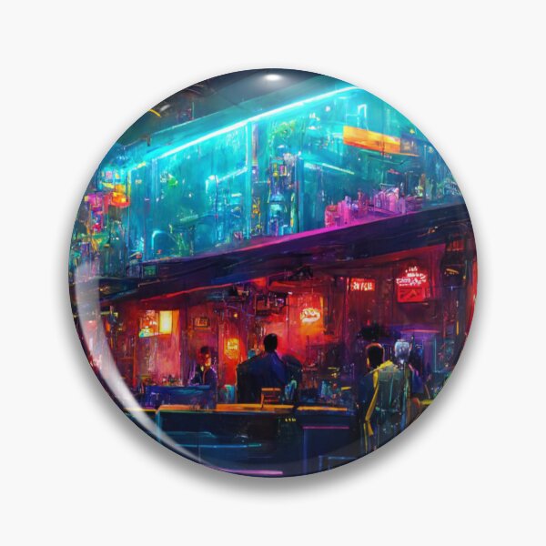 Item preview, Neon-Cyberpunk Dive Bar 1 designed and sold by Styxiann.