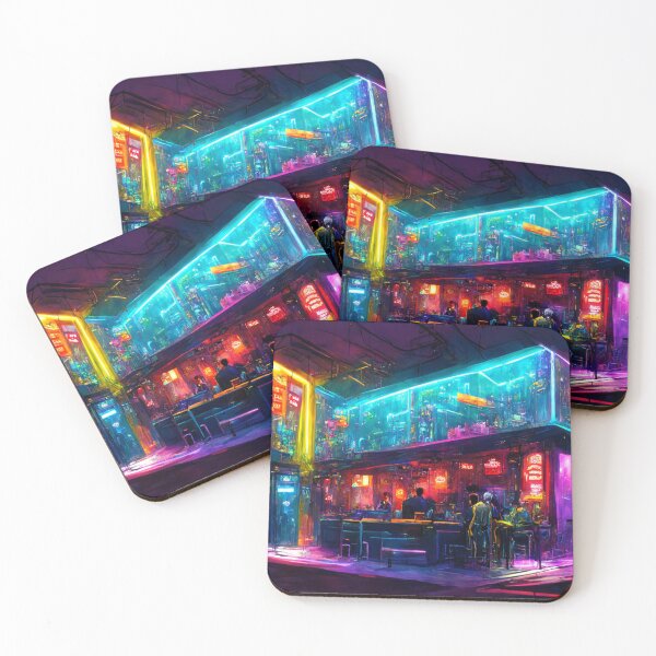 Item preview, Neon-Cyberpunk Dive Bar 1 designed and sold by Styxiann.