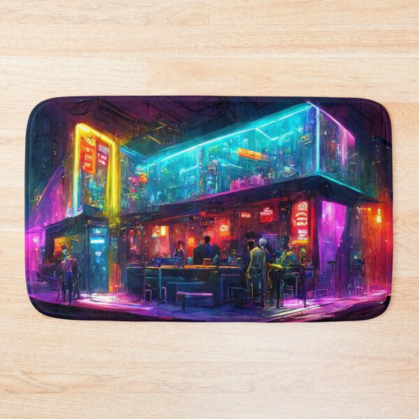 Item preview, Neon-Cyberpunk Dive Bar 1 designed and sold by Styxiann.