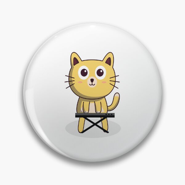 Item preview, Funny Cat Playing Piano Funny Musician Art designed and sold by jamwind.