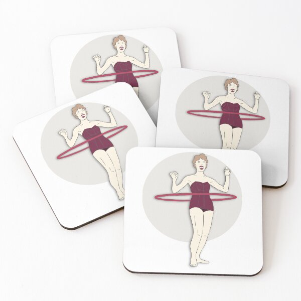 Item preview, hula hoop in a swimsuit. designed and sold by unitoutlines.