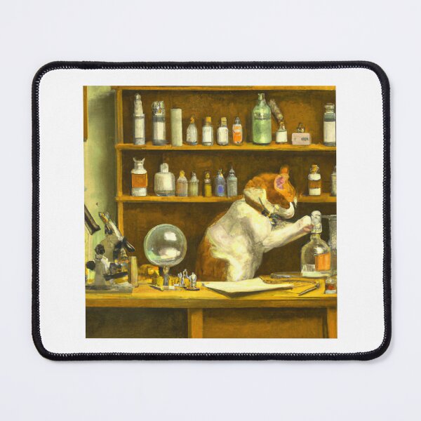 Item preview, Cat Working In Laboratory - Science Cat, Experiment Cat, Cat Lover, Laboratory Cat, Geek Cat, Nerd Cat, Scientist Kitten designed and sold by jadedscientist.
