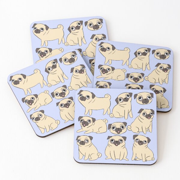 Item preview, Pug illustration pack  designed and sold by Yarafantasyart.