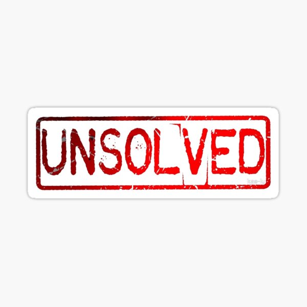 Unsolved Sticker