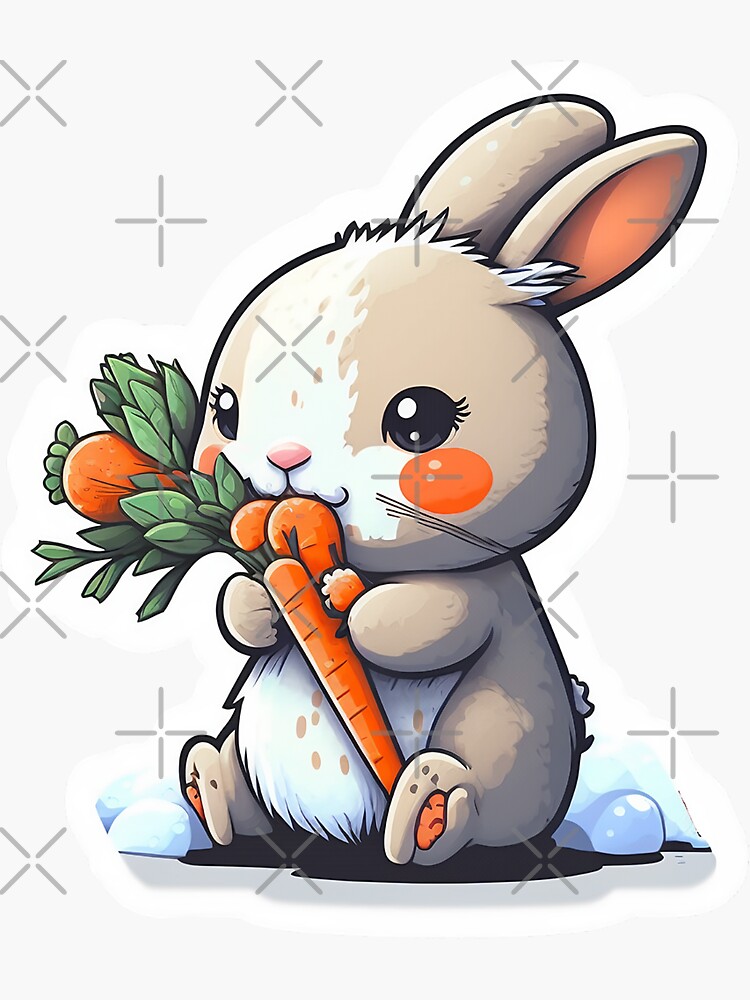 Download Children Drawing, Rabbit, Carrot. Royalty-Free Stock Illustration  Image - Pixabay